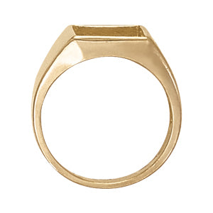 Mens 14K White Gold Emerald Diamond Ring