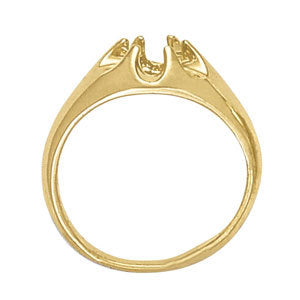 1ct Diamond 18K White Gold Mens Solitaire Ring
