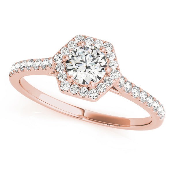 Style# 50960-E Halo Diamond Engagement Ring