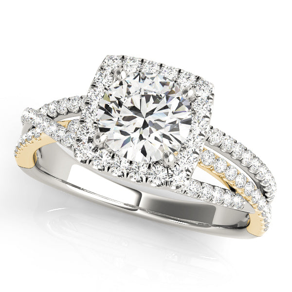 Style# 51017-E Halo Diamond Engagement Ring