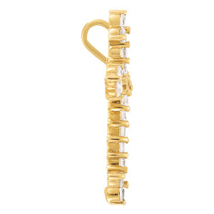 Lab Diamond Religious Cross Pendant