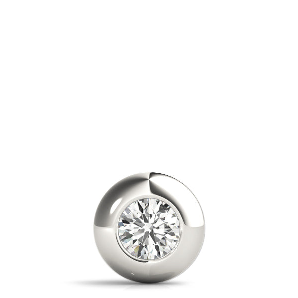 White Platinum 1.0ct Lab Diamond Pendant