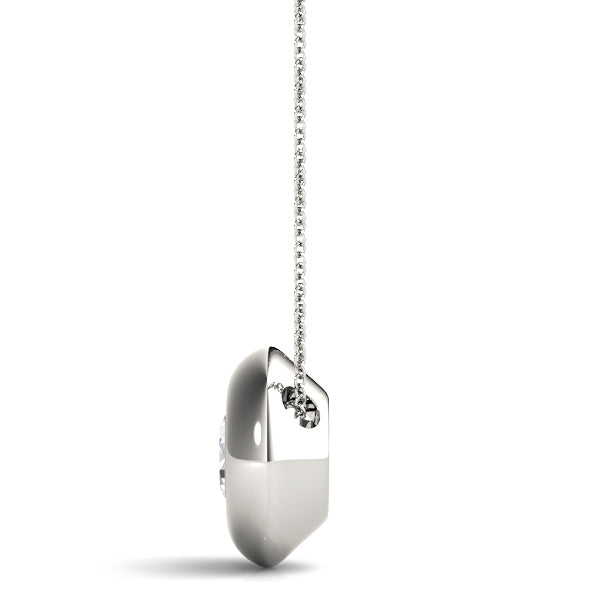 1 Carat Lab Diamond 14K White Gold Pendant