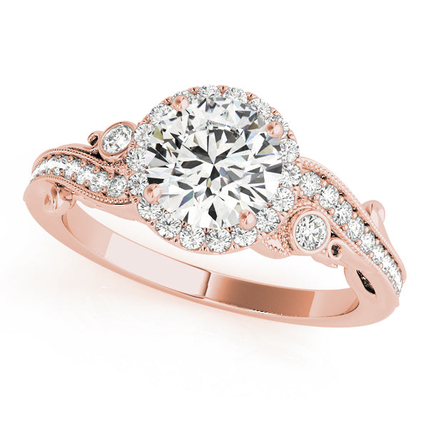 Style# 51000-E Halo Diamond Engagement Ring