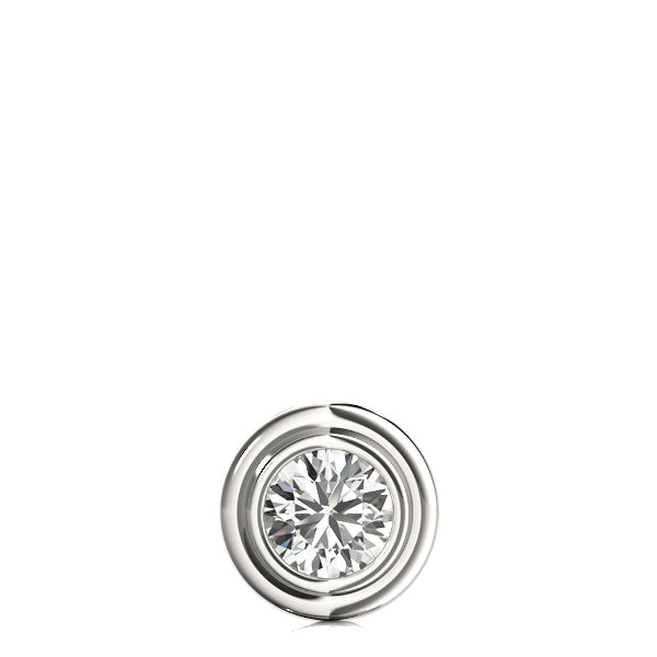 1 CT Lab Diamond White Gold Solitaire Pendant