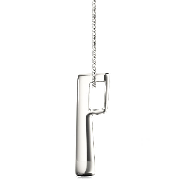 3-Stone White Platinum Diamond Pendant