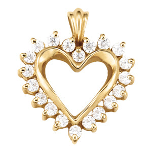 Platinum 1 CT Diamond Fashion Pendant Necklace