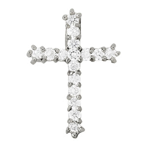 Platinum 1 CT Diamond Fashion Cross Pendant