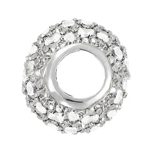 White Platinum Multi-Diamond Fashion Pendant