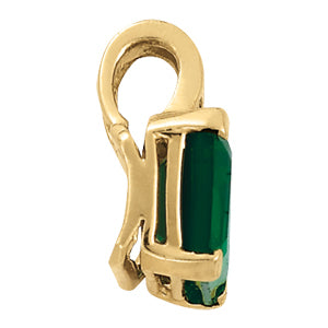 Diamond Emerald Cut Pendant Jewelry