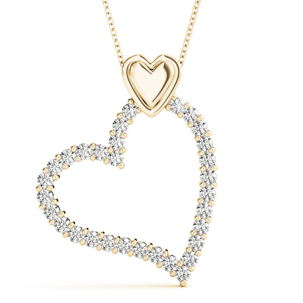 18K Yellow Gold Multi-Diamond Fashion Pendant