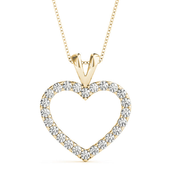 14K Yellow Gold Diamond Fashion Pendant