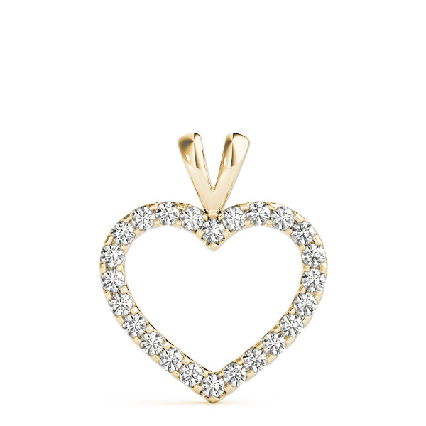 14K Yellow Gold Diamond Fashion Pendant