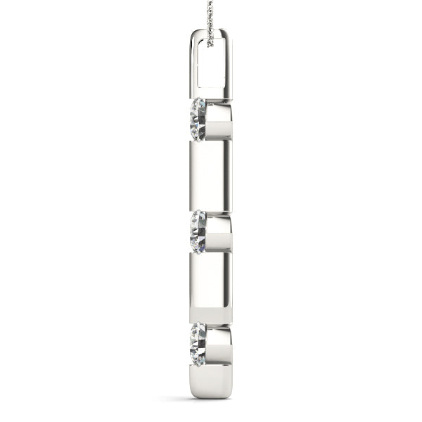 3-Stone Lab Diamond Pendant
