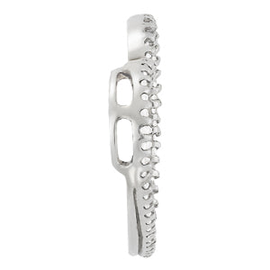 White Gold 50-Diamond Heart Pendant