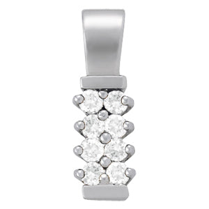 White Platinum 8-Diamond Fashion Pendant