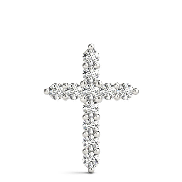 Platinum Diamond Religious Cross Pendant