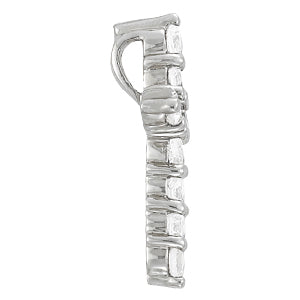 Platinum Diamond Religious Cross Pendant