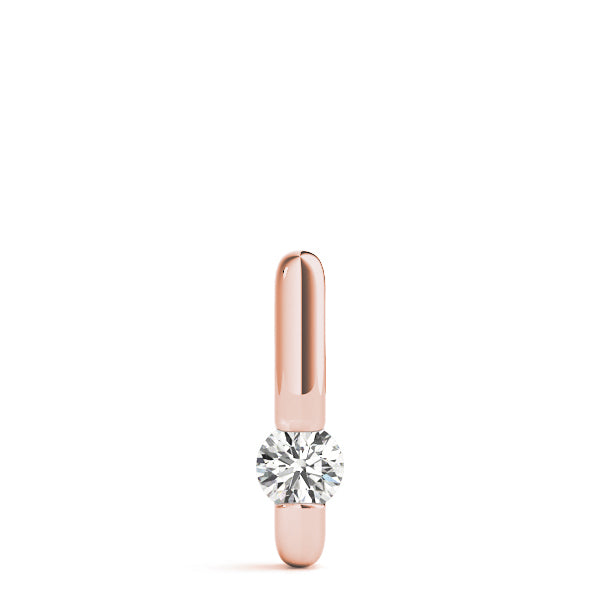 Rose Gold 0.5CT Lab Diamond Solitaire Pendant