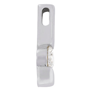 18K White Gold 0.5CT Lab Diamond Pendant