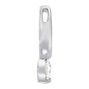 White Platinum 0.5CT Lab Diamond Solitaire Pendant