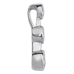 18K White Gold Lab Diamond 3-Stone Pendant