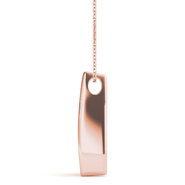 Rose Gold Lab Diamond 3-Stone Pendant