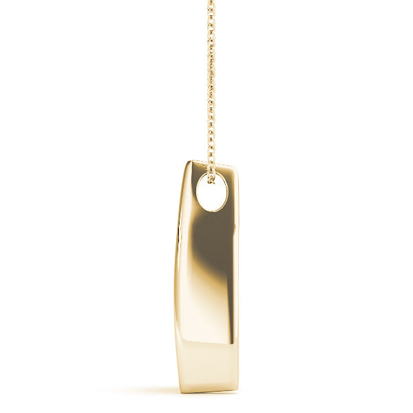 18K Yellow Gold Lab Diamond 3-Stone Pendant