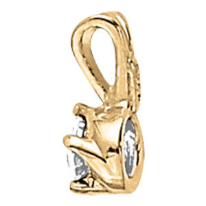 18K White Gold 0.33ct Lab Diamond Pendant