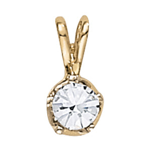 18K White Gold 0.33ct Lab Diamond Pendant