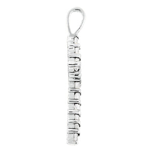 Platinum Diamond Religious Cross Pendant