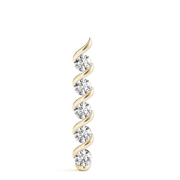 14K Yellow Gold 1 CT Diamond Fashion Pendant