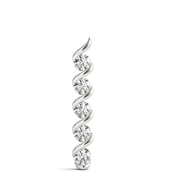 18K White Gold 1 CT Diamond Fashion Pendant