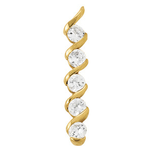 18K White Gold 1 CT Diamond Fashion Pendant