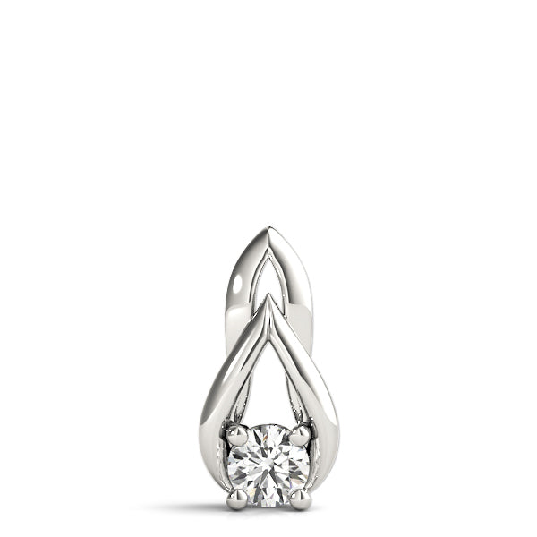 0.33ct Lab Diamond Platinum Solitaire Pendant