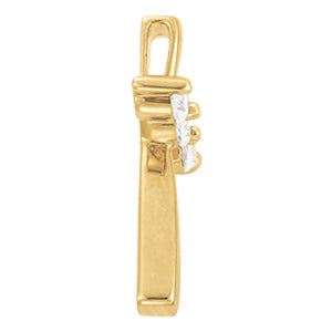White Gold Diamond Cross Pendant | Religious Jewelry