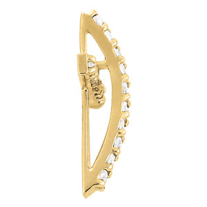 Lab Diamond Religious Cross Pendant
