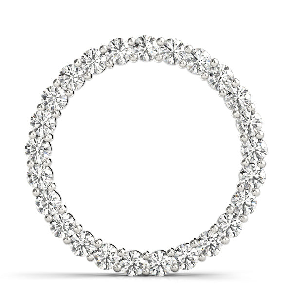 Platinum Diamond Circle Pendant