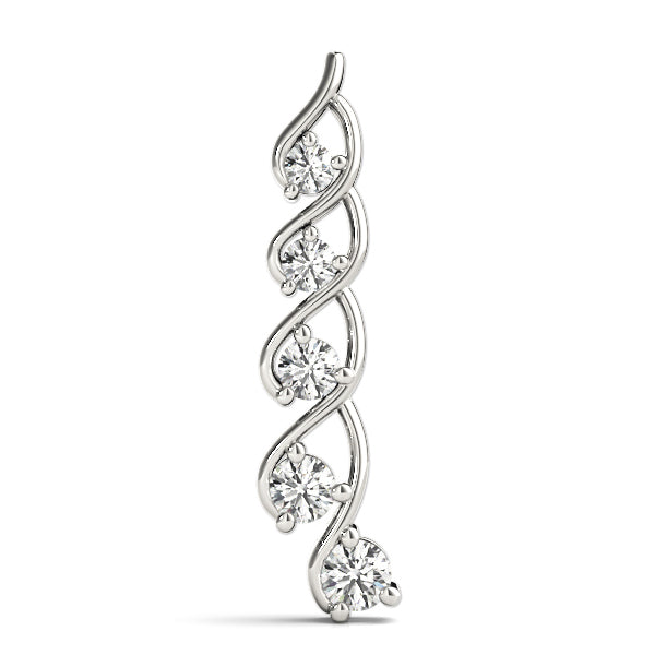 Platinum Diamond Journey Pendant