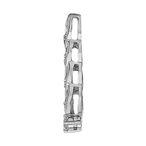 18K White Gold Diamond Journey Pendant