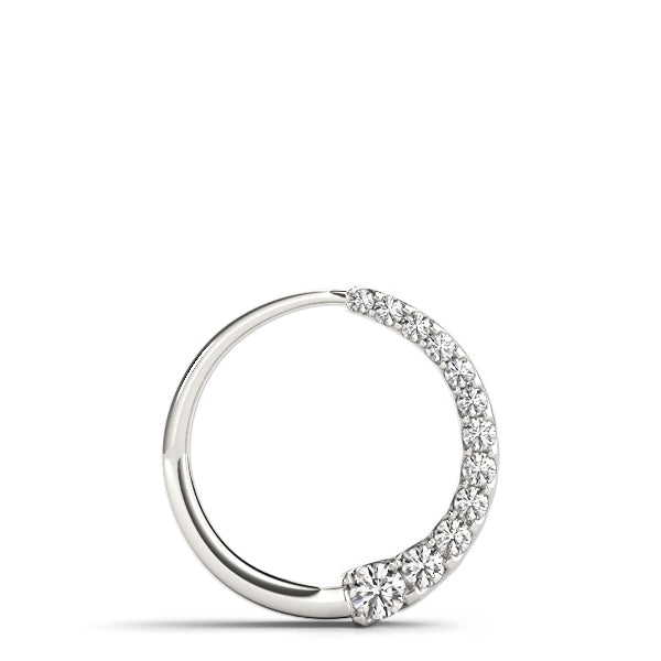 14K White Gold Lab Diamond Journey Pendant
