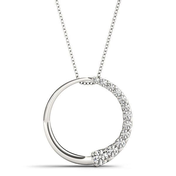 Platinum Diamond Journey Pendant