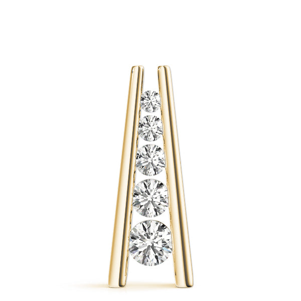 18K Yellow Gold Diamond Journey Pendant