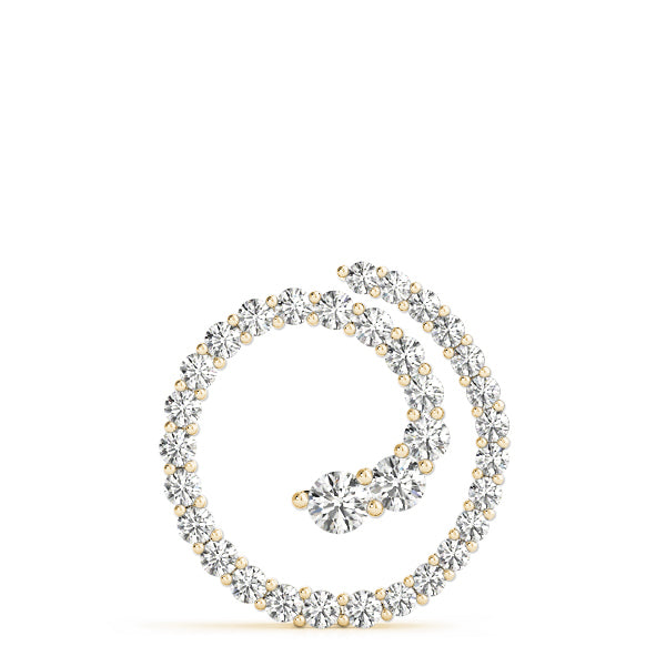 14K Yellow Gold Diamond Journey Pendant