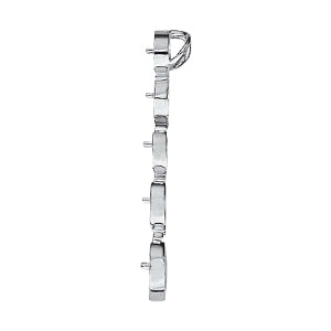 18K White Gold Diamond Journey Pendant