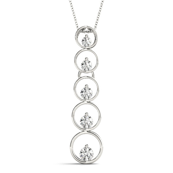 Platinum Diamond Journey Pendant