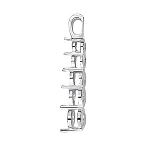 18K White Gold Diamond Journey Pendant
