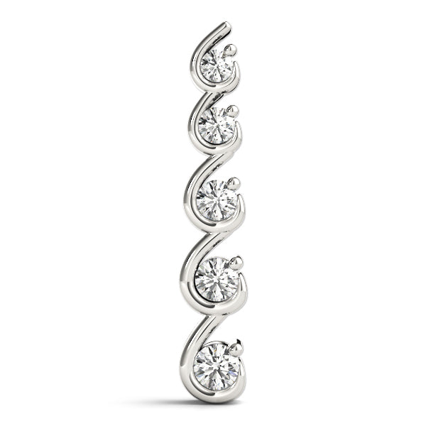 Platinum Diamond Journey Pendant
