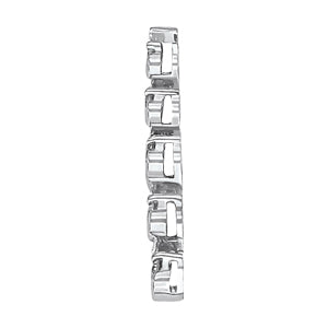 18K White Gold Lab Diamond Journey Pendant