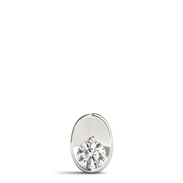 0.5CT Lab Diamond Platinum Solitaire Pendant